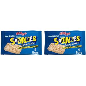 Kelloggs Kellogg's Rice Krispies Squares Marshmallow Snack Bars Box, 4 x 28g (Pack of 2) Kelloggs Kellogg's Rice Krispies Squares Marshmallow Snack Bars Box, 4 x 28g (Pack of 2)