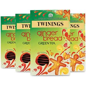 Twinings Gingerbread Green Tea, 80 Envelopes (Multipack of 4 x 20 Envelopes) Twinings Gingerbread Green Tea, 80 Envelopes (Multipack of 4 x 20 Envelopes)