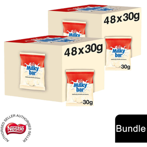 Nestle (96x Milkybar White Chocolate (96 Bags)) Nestlé Sharing Bags Milkybar Buttons & Nestle (96x Milkybar White Chocolate (96 Bags)) Nestlé Sharing Bags Milkybar Buttons &
