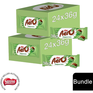 Nestle (48 x Aero Peppermint Chocolate(48 Bars)) Nestlé Chocolate Bar (48 - 144 Bars) Y Nestle (48 x Aero Peppermint Chocolate(48 Bars)) Nestlé Chocolate Bar (48 - 144 Bars) Y