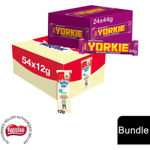 Nestle (24x Yorkie Chocolate Bar + 54 x Milkybar Kids(78 Bars)) Nestlé Chocolate Bar (4 Nestle (24x Yorkie Chocolate Bar + 54 x Milkybar Kids(78 Bars)) Nestlé Chocolate Bar (4