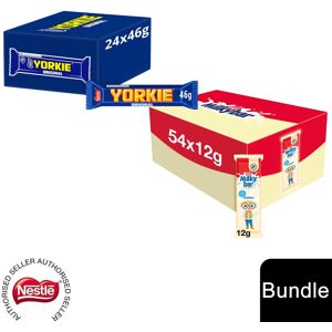 Nestle (24x Yorkie Chunky Bar + 54 x Milkybar Kids(78 Bars)) Nestlé Chocolate Bar (48 - Nestle (24x Yorkie Chunky Bar + 54 x Milkybar Kids(78 Bars)) Nestlé Chocolate Bar (48 -