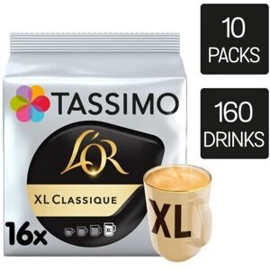 Tassimo L'OR XL Classique Coffee Pods x16 (Pack of 10, Total 160 Pods) Tassimo L'OR XL Classique Coffee Pods x16 (Pack of 10, Total 160 Pods)