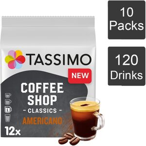 Tassimo Coffee Shop Americano (12 PODS) Coffee Pods x12 (Pack of 10, Total 120 P Tassimo Coffee Shop Americano (12 PODS) Coffee Pods x12 (Pack of 10, Total 120 P
