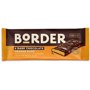 Border Biscuits Dark Chocolate Orange Bars 144g Border Biscuits Dark Chocolate Orange Bars 144g
