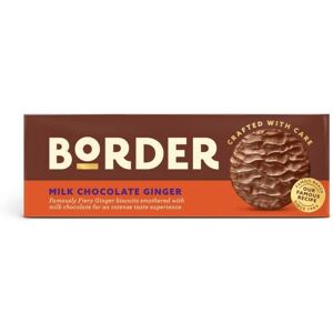 Border Biscuits Milk Chocolate Gingers 150g - Fiery Ginger Biscuit Enrobed in Lu Border Biscuits Milk Chocolate Gingers 150g - Fiery Ginger Biscuit Enrobed in Lu