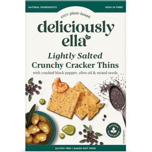 Deliciously Ella Lightly Salted Cracker Thins 100g Deliciously Ella Lightly Salted Cracker Thins 100g