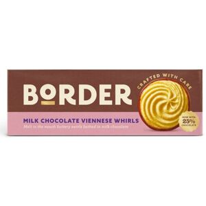 Border Biscuits Milk Chocolate Viennese Whirls 150g Border Biscuits Milk Chocolate Viennese Whirls 150g