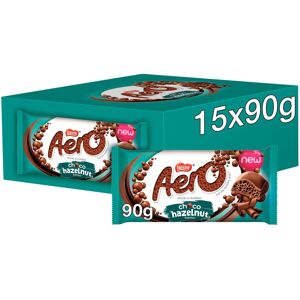 Aero Hazelnut Chocolate Sharing Bar 90g Bulk Buy (Pack of 15) Nutty Treat Aero Hazelnut Chocolate Sharing Bar 90g Bulk Buy (Pack of 15) Nutty Treat