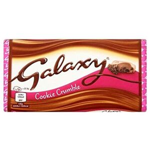 Galaxy Cookie Crumble Chocolate Bar - Pack of 24 x 114G Galaxy Cookie Crumble Chocolate Bar - Pack of 24 x 114G