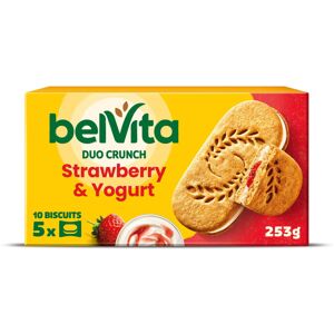 Belvita Duo Crunch Strawberry & Yogurt Breakfast Biscuits, Nutritious Morning Sn Belvita Duo Crunch Strawberry & Yogurt Breakfast Biscuits, Nutritious Morning Sn