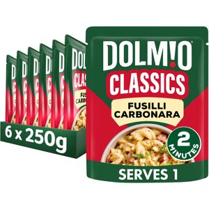 Dolmio Classics Fusilli Carbonara ready in 2 minutes Pasta Ready Meal serves 1 m Dolmio Classics Fusilli Carbonara ready in 2 minutes Pasta Ready Meal serves 1 m