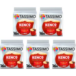 Tassimo Kenco Americano Smooth Coffee Pods x16 (Pack of 5, Total 80 Drinks) Tassimo Kenco Americano Smooth Coffee Pods x16 (Pack of 5, Total 80 Drinks)