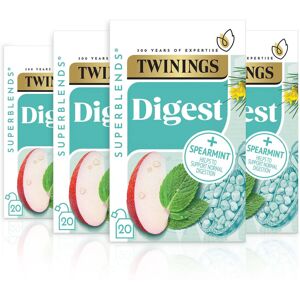 Twinings Superblends Digest Tea - Spearmint Herbal Tea Infusion with Apple, Rooi Twinings Superblends Digest Tea - Spearmint Herbal Tea Infusion with Apple, Rooi