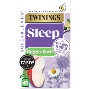 Twinings Superblends Sleep Tea - Spiced Apple & Vanilla Herbal Tea Infusion with Twinings Superblends Sleep Tea - Spiced Apple & Vanilla Herbal Tea Infusion with