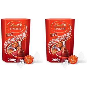 Lindt Lindor Blood Orange Truffles, 200g (Approx 16), Pack of 2 Lindt Lindor Blood Orange Truffles, 200g (Approx 16), Pack of 2