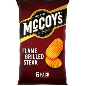 McCoys McCoy's Flame Grilled Steak Crisps 25g (Pack of 6) - Fully loaded with flavour, McCoys McCoy's Flame Grilled Steak Crisps 25g (Pack of 6) - Fully loaded with flavour,