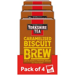 Yorkshire Tea Caramelised Biscuit Brew Flavoured Tea Bags, Pack of 4 (Total of 1 Yorkshire Tea Caramelised Biscuit Brew Flavoured Tea Bags, Pack of 4 (Total of 1
