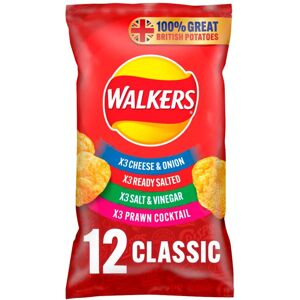 Walkers Classic Pack Crisps 12 x 25g Walkers Classic Pack Crisps 12 x 25g