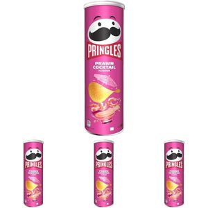 Pringles Prawn Cocktail Flavour Crisps 185g (Packaging may vary) (Pack of 4) Pringles Prawn Cocktail Flavour Crisps 185g (Packaging may vary) (Pack of 4)