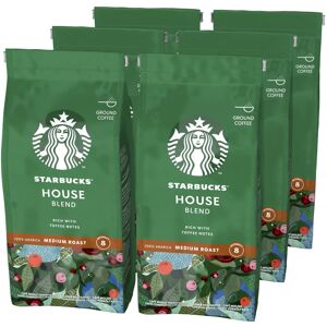 STARBUCKS House Blend, Medium Roast, Ground Coffee 200g (Pack of 6) STARBUCKS House Blend, Medium Roast, Ground Coffee 200g (Pack of 6)