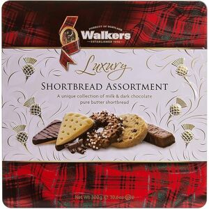Walkers Walker's Shortbread Luxury Milk & Dark Chocolate Assortment Tin, 300 g (Pack of Walkers Walker's Shortbread Luxury Milk & Dark Chocolate Assortment Tin, 300 g (Pack of
