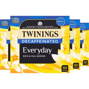Twinings Decaffeinated Everyday Tea 320 Tea Bags,80 Count (Pack of 4) Twinings Decaffeinated Everyday Tea 320 Tea Bags,80 Count (Pack of 4)