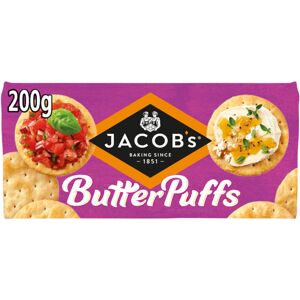 Jacobs Jacob's Butter Puffs Crackers - The Light & Flaky Biscuit, 200 g (Pack of 1) Jacobs Jacob's Butter Puffs Crackers - The Light & Flaky Biscuit, 200 g (Pack of 1)