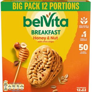 Belvita Breakfast Biscuits Honey & Nuts With Choc Chips, Nutritious Biscuits Wit Belvita Breakfast Biscuits Honey & Nuts With Choc Chips, Nutritious Biscuits Wit