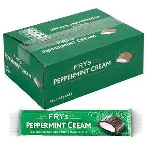 Frys Metals Fry's Peppermint Cream Chocolate 49g x 48 Bars Trade CASE Frys Metals Fry's Peppermint Cream Chocolate 49g x 48 Bars Trade CASE