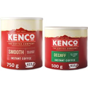 Kenco Instant Coffee Bundle 1 x Smooth 750g Tin & 1 x Decaf 500g Tin Kenco Instant Coffee Bundle 1 x Smooth 750g Tin & 1 x Decaf 500g Tin