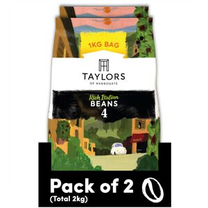 Taylors of Harrogate Rich Italian Coffee Beans, 1 kg (Pack of 2 - Total 2kg) Taylors of Harrogate Rich Italian Coffee Beans, 1 kg (Pack of 2 - Total 2kg)