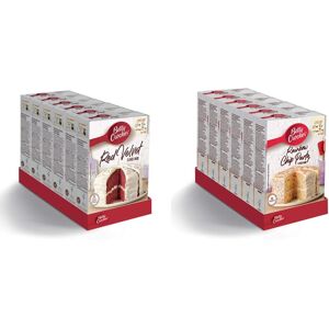 Betty Crocker Red Velvet Chocolate Cake Mix 425g (Pack of 6) & Rainbow Chip Part Betty Crocker Red Velvet Chocolate Cake Mix 425g (Pack of 6) & Rainbow Chip Part