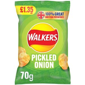 Walkers Pickled Onion Sharing Crisps 70g (Pack of 18) Walkers Pickled Onion Sharing Crisps 70g (Pack of 18)