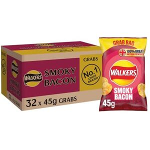 Walkers Crisps Smoky Bacon 32X45G Walkers Crisps Smoky Bacon 32X45G