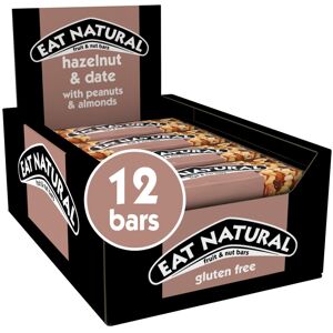 Eat Natural Hazelnut & Date with Peanuts & Almonds Fruit & Nut Bars 12 x 40g Eat Natural Hazelnut & Date with Peanuts & Almonds Fruit & Nut Bars 12 x 40g