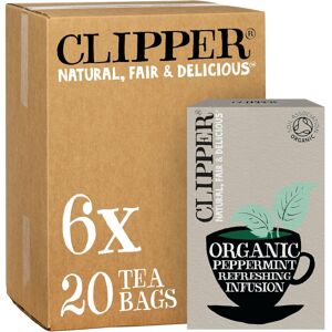 Clipper Organic Peppermint Tea Bags 120 Infusion Mint Teabag Sachets (6x Boxes Clipper Organic Peppermint Tea Bags 120 Infusion Mint Teabag Sachets (6x Boxes