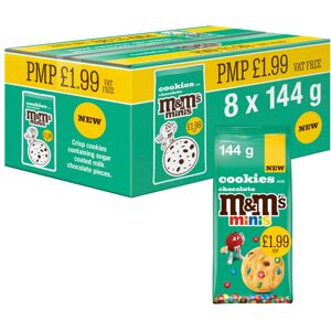 M&M's M&M's Minis Cookies with Chocolate 144g (Pack of 8) M&M's M&M's Minis Cookies with Chocolate 144g (Pack of 8)
