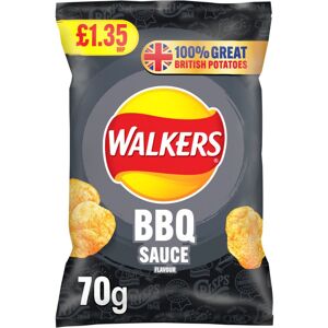 Walkers BBQ Sauce Sharing Bag Crisps 70g (Pack of 18) Walkers BBQ Sauce Sharing Bag Crisps 70g (Pack of 18)