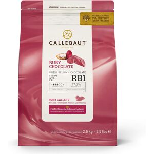 Callebaut Ruby Chocolate 'RB1' Callets - 4x2.5kg Callebaut Ruby Chocolate 'RB1' Callets - 4x2.5kg
