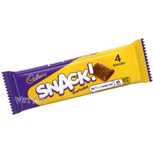 Cadbury Snack Shortcake Chocolate Biscuit, Pack of 36 x 40g Cadbury Snack Shortcake Chocolate Biscuit, Pack of 36 x 40g