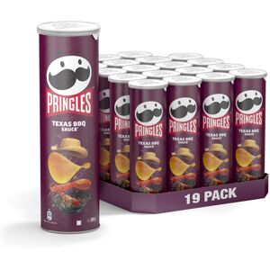 Pringles Pringles Texas BBQ Sauce Flavour Crisps 200 g (Case of 19)(Pack of 19) Pringles Pringles Texas BBQ Sauce Flavour Crisps 200 g (Case of 19)(Pack of 19)