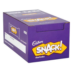 Cadbury Snack Shortcake - Milk Chocolate - Pack of 36 - Snack Bar Cadbury Snack Shortcake - Milk Chocolate - Pack of 36 - Snack Bar