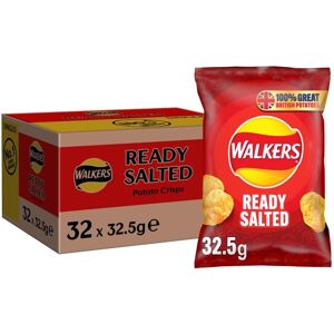 Walkers Ready Salted Crisps 32.5g (Case of 32) Walkers Ready Salted Crisps 32.5g (Case of 32)