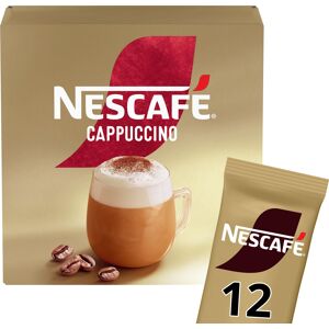 Nescafe NESCAFÉ Cappuccino Instant Gold Coffee 12 x 15.5g Sachets, 100% Responsibly Sour Nescafe NESCAFÉ Cappuccino Instant Gold Coffee 12 x 15.5g Sachets, 100% Responsibly Sour