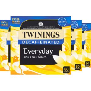 Twinings Decaffeinated Everyday Tea 320 Tea Bags,80 Count (Pack of 4) Twinings Decaffeinated Everyday Tea 320 Tea Bags,80 Count (Pack of 4)