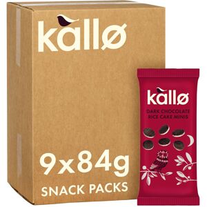 Kallo Dark Chocolate Mini Rice Cakes, 9 x 84g Kallo Dark Chocolate Mini Rice Cakes, 9 x 84g