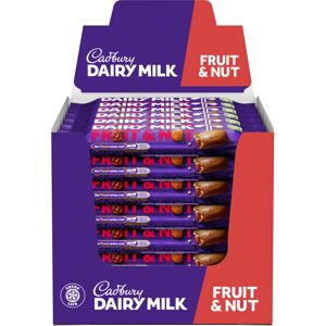 Cadbury Dairy Milk Chocolate Fruit & Nut Bar, 49g (Pack of 48) Cadbury Dairy Milk Chocolate Fruit & Nut Bar, 49g (Pack of 48)