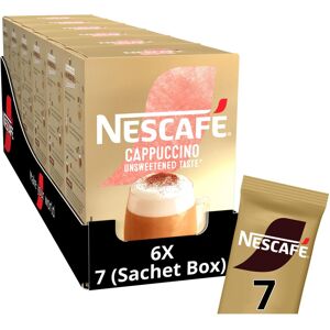 Nescafe NESCAFÉ Cappuccino Unsweetened Instant Coffee Sachets x7 (Pack of 6, Total 42 Sa Nescafe NESCAFÉ Cappuccino Unsweetened Instant Coffee Sachets x7 (Pack of 6, Total 42 Sa