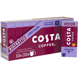 Costa Coffee Costa Lively Blend Nespresso Compatible Aluminum Coffee Capsules (Pack of 10, To Costa Coffee Costa Lively Blend Nespresso Compatible Aluminum Coffee Capsules (Pack of 10, To